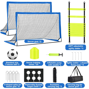 <span class=keywords><strong>Mini</strong></span> But de Football Pliable et Portable pour Enfants, Filet de Cible de Football pour Entraînement Intérieur et Extérieur, Accessoires de Football - Product Image 6