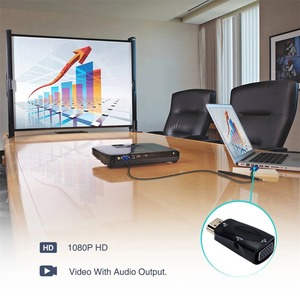 Convertidor de Cable HMI a VGA 2026, <span class=keywords><strong>Adaptador</strong></span> Macho a Hembra, Conector de Audio de <span class=keywords><strong>3.5</strong></span> mm, HD 1080p para PC, Laptop, Tablet - Product Image 3