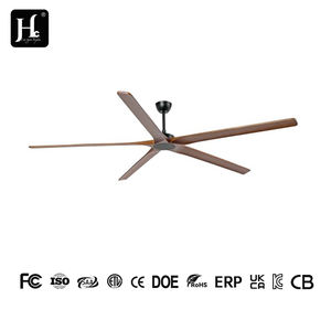 Ventilateur de plafond moderne de luxe de 72 pouces en bois véritable gris patiné, puissant moteur silencieux en cuivre DC, meilleur débit d'air, télécommande - Product Image 4