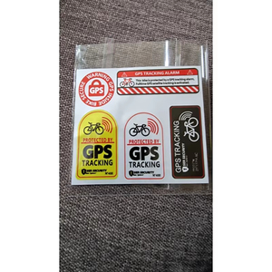 Vinilo ADVERTENCIA motocicleta pegatina antirrobo Calcomanía para bicicleta Scooter coche pegatina reflectante - Product Image 6