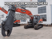 Cisaille hydraulique Eagle sur mesure |   Compatible avec toutes les grandes marques d'excavatrices