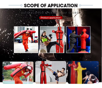 Mannequin de frappe durable en PU unisexe de 70 kg pour Taekwondo, lutte, MMA, karaté, judo, aïkido, boxe, BJJ, jiu-jitsu, grappling, debout