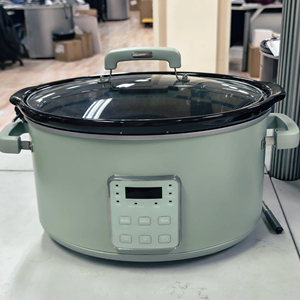 Marmite en céramique de 7 litres avec couvercle en verre, double tension 120V/230V, cuiseur lent numérique – Approvisionnement direct usine - Product Image 1