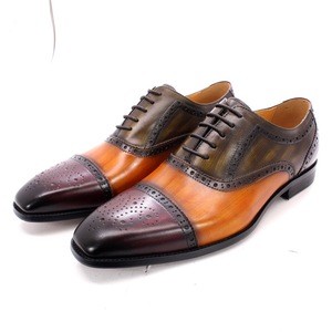 Zapatos de cuero de negocios de alta calidad para hombre, zapatos formales de cuero genuino británico para hombre - Product Image 6