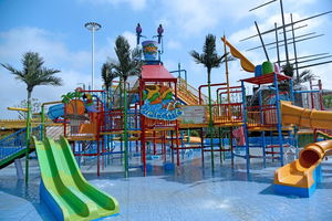 <span class=keywords><strong>2025</strong></span> kustom kaca serat populer sistem Kastil Mainan Air meriam air interaktif & jembatan untuk taman air - Product Image 2