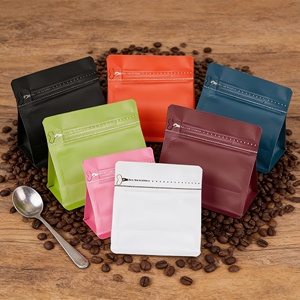 Bolsas <span class=keywords><strong>de</strong></span> Café Reutilizables <span class=keywords><strong>con</strong></span> Fondo Plano, Cierre Lateral y Válvula, Impresión Personalizada y Sellado Térmico - Product Image 2