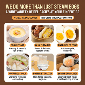 Modernos Mini-Hornos Eléctricos de Acero para <span class=keywords><strong>Huevos</strong></span>, Calentamiento Rápido, Máquinas de Cocina Eficientes para Desayunos Nutritivos Diarios en Hogares Concurridos - Product Image 5