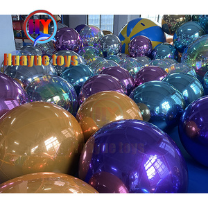 Boule à miroir gonflable décoration en PVC boule à miroir personnaliser ballon de fête de Noël et d'Halloween - Product Image 4