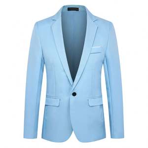 Traje de Hombre Italiano Premium al por Mayor, Estilo Slim, 1 Pieza, Blazer y Pantalón, Traje Oficial Hecho en China, Traje Caqui para Hombre - Product Image 2