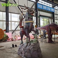 Mythological Lege Animatronic Qilin Statue Modèle Silicone Monstre Animé Personnage pour Exposition de Jeux et Parc d'Attractions