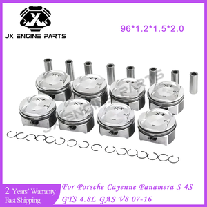 Set di Fasce Elastiche per Pistone Motore M48 per Porsche 4.8 Cayenne <span class=keywords><strong>Panamera</strong></span> 07-19 S GTS Turbo S 4.8L 4.8T 970 9PA M48.01 M48.02 - Product Image 2