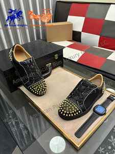 Zapatillas de Marca de Lujo de Calidad al por Mayor para Hombres y Mujeres, Estilo Retro, Zapatos de Cuero Genuino con Cierre de Cordones, Louboutins - Product Image 3