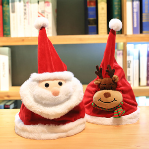 Jouet en peluche personnalisé drôle de conception de chapeau de Noël jouet en peluche d'animal en peluche - Product Image 3