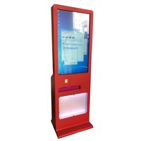 Máquina expendedora de billetes con pantalla táctil LCD grande de 32 pulgadas, lector automático de tarjetas, escáner QR, máquina de cambio de billetes, kiosco de tickets, al mejor precio