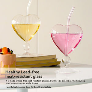 Copa de Cóctel Personalizada con Forma de Corazón, Copa de Vino Japonesa Creativa - Product Image 3