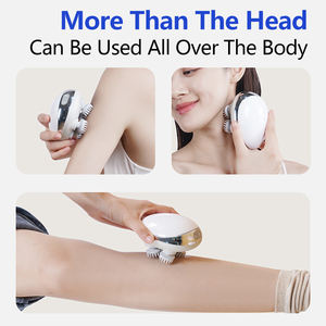 Masajeador de cuero cabelludo a prueba de agua, masajeador de cuero cabelludo inteligente vibrador con garra eléctrica con luz roja - Product Image 3