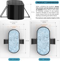 Baignoire à immersion glacée pour athlètes - Baignoire ovale isolée, matériau PVC sans gonflage avec couvercle pour la cryothérapie et la douche