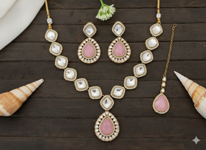 Conjunto de Collar de Piedras Completas con Diseño Antiguo de Mehendi, Joyería Étnica Tradicional para Mujer, Ideal para Fiestas - Product Image 4