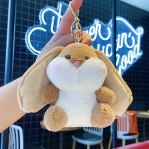 Tiktok nổ cửa hàng thỏ đồ chơi sang trọng tai lớn nhung kết cấu máy vuốt Túi Búp Bê để treo thú nhồi bông trang trí - Product Image 3