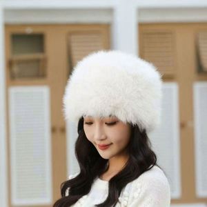 Autumn Winter Women's Mongolian Plush <b>Hat</b> Thickened <b>Warm</b> Faux Fox Fur Fashion Simple Fisherman <b>Hat</b> Winter Bucket <b>Hats</b> - Product Image 3
