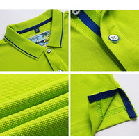 Polo Golf Pria Polos Polos Polos Warna Polos Seragam Kerja Bisnis Lengan Pendek Katun/Poliester Cetak Kustom