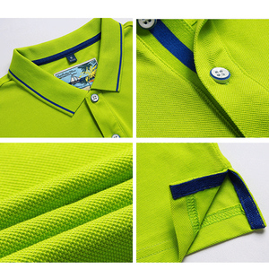 <span class=keywords><strong>Polo</strong></span> da <span class=keywords><strong>Golf</strong></span> da uomo tinta unita in tinta unita con Logo ricamato in cotone/poliestere con stampa personalizzata - Product Image 4