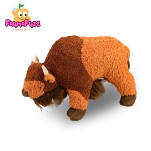 Offre Spéciale <span class=keywords><strong>Animal</strong></span> <span class=keywords><strong>Crossing</strong></span> Buffalo Peluche Super Douce en Plastique Brodé Jouet en Peluche Rembourré Coton PP Souvenir Premium - Product Image 3