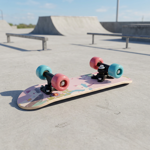 Patineta Deportiva de 17 Pulgadas con Tabla Plana de Madera de Arce, Cinta Antideslizante, Portátil y Ligera - Product Image 3