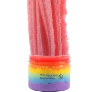 Slime moelleux en forme de cornet de glace, argile colorée effet nuage de soie, jouet DIY fait main, jouets sensoriels anti-stress doux et extensibles - Product Image 2