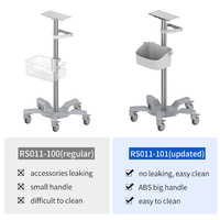 Chariots médicaux réglables CORITON pour moniteurs de patients, chariot pour moniteur Mindray VS600, support roulant VS900