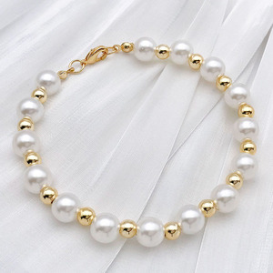 Separador de cuentas de aleación de zinc chapado en cobre, oro y plata para la fabricación de joyas DIY, cuentas redondas de 8 mm, accesorio de tesoro - Product Image 4