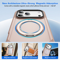 Coque de téléphone hybride antichoc intégrale pour iPhone 16 17 18 Pro Max avec protection d'écran surélevée et design anti-rayures