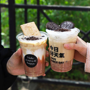 Cundao, gobelet jetable transparent de haute qualité de 16oz pour animaux de compagnie, gobelets en plastique anti-fuite pour café et thé à bulles - Product Image 3