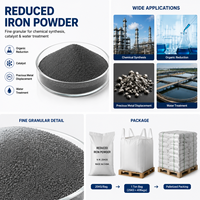 Poudre de fer réduit à granulométrie fine pour la synthèse chimique, catalyseur de réduction organique, déplacement de métaux précieux, traitement de l'eau