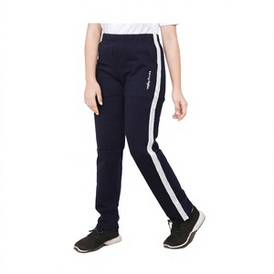Pantalones deportivos de chándal para niñas al por mayor, tallas grandes, lisos o estampados, estilo casual, rectos, de punto lavado y transpirables. - Product Image 1