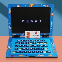 Nouveau Design Enfants En Bois Alphabet Lettre Cognition Ordinateur Portable GameEarly Education Learning Board pour Enfants Tout-Petits Garçons Filles