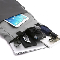 Mochila para Portátil con Solapa Enrollable, Impermeable, para Viajes de Negocios, Gran Capacidad, con Logotipo Personalizado para Uso Diario, Venta al Por Mayor