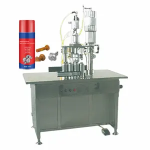 Factory Three In One Aerosol Spray Can Filling Sealing Machine/Marker Filling Machine