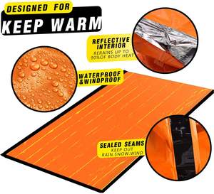 2023 sac de couchage d'urgence léger étanche direct d'usine pour tente de survie en direct - Product Image 2
