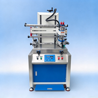 Machine d'impression sérigraphique à plat automatique, pneumatique, compacte, haute vitesse, pour étiquettes, t-shirts, ballons en latex, plastique