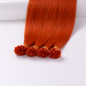 Extensions de cheveux humains Remy 100% brésiliens à pointe en V, double trame, pose par fusion, simple tirage, teints, lisses, à la kératine - Product Image 2