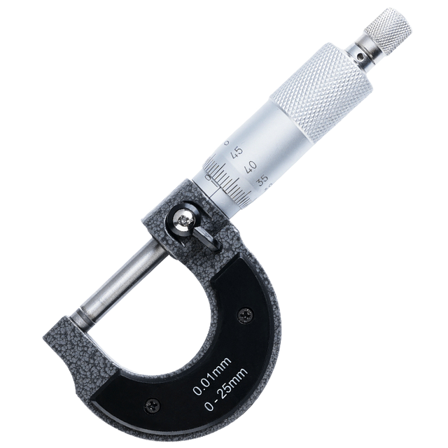 Stainless Steel Outside Micrometer 0-25mm 0.1mm Precision Gauge Measuring Tools