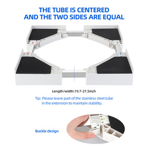 Supporto mobile impilabile per lavatrice, staffa antiscivolo per asciugatrice, telaio di collegamento in plastica impilabile per <span class=keywords><strong>lavastoviglie</strong></span> - Product Image 3