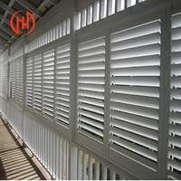 Panneau de pare-soleil en aluminium robuste anti-corrosion pour façade de bâtiment commercial et résidentiel
