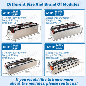 Batterie de remplacement au lithium-ion CATL NMC 4S1P 14,8V 180Ah 195Ah pour module Nissan Leaf, pack de batteries pour alimentation de voiture - Product Image 4