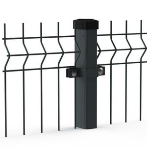 Panneaux de clôture 3D en treillis soudé en acier, personnalisés, avec revêtement vinyle de sécurité, pour clôture latérale 3D - Product Image 2