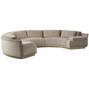 Sofá Modular de Diseño Italiano Moderno, Curvo, de Lujo, en Terciopelo, FENDII <span class=keywords><strong>ARTU</strong></span>, para Sala de Estar, Gimnasio, Sótano o Villa - Product Image 3