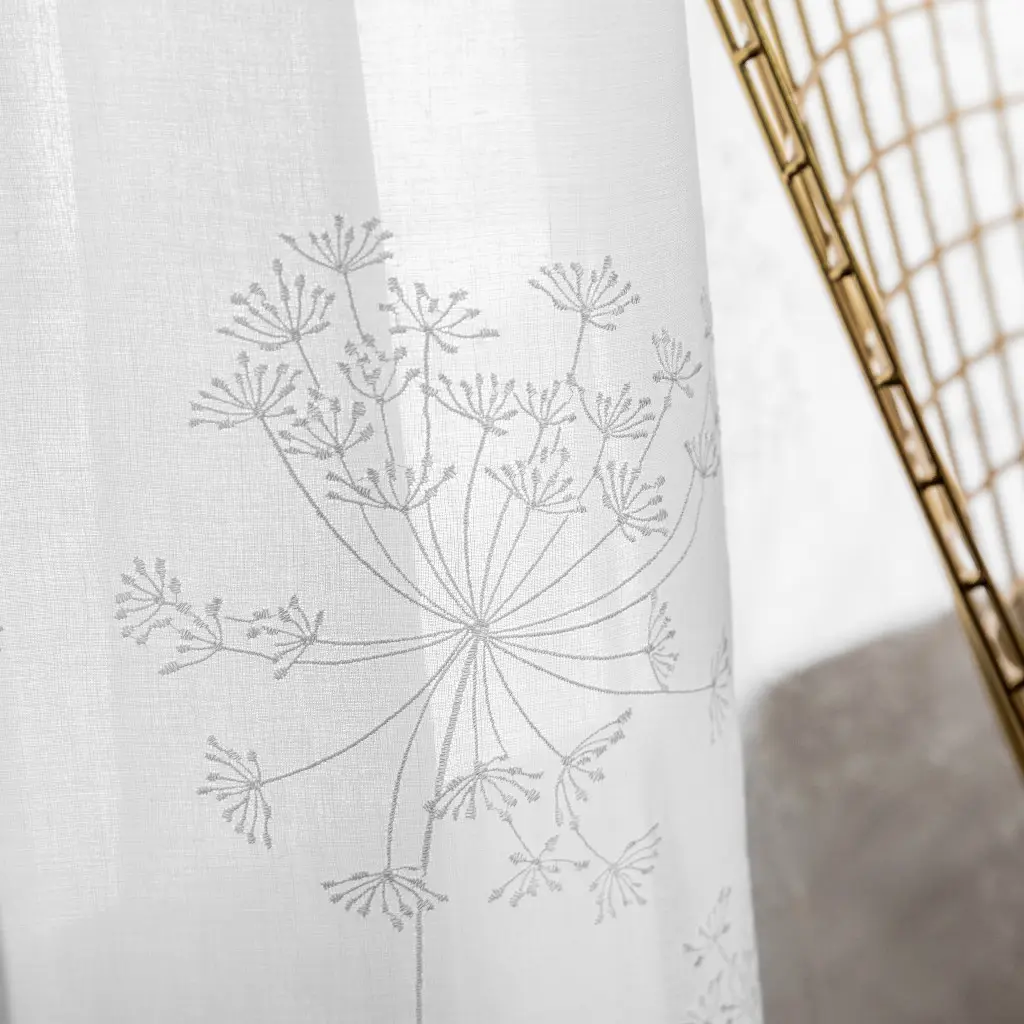 JBLSUM factory direct sale Fine workmanship embroidered tulle curtain