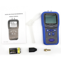 Manomètre numérique différentiel en acier inoxydable 30 PSI, détecteur de pression d'air et de gaz, kit de précision TM510
