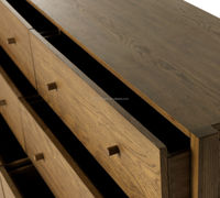 Nouveau design de commodes villa vintage 6 tiroirs meubles de chambre à coucher coffre en bois meubles de salon de chambre à coucher